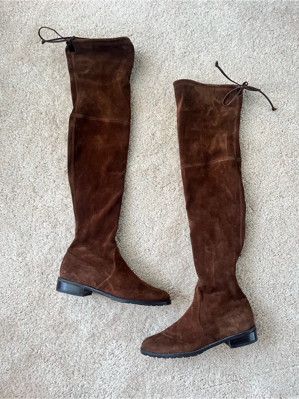 Stuart Weitzman Lowland Boots - Walnut Suede